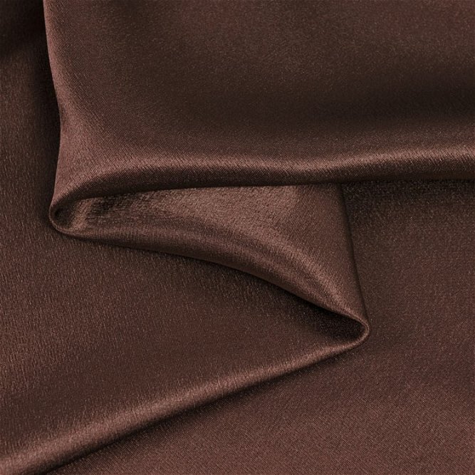Brown Crepe Back Satin Fabric