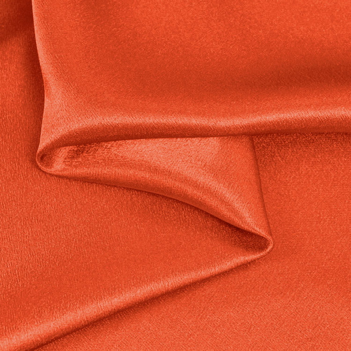 Rust Crepe Back Satin Fabric image 1 of 1