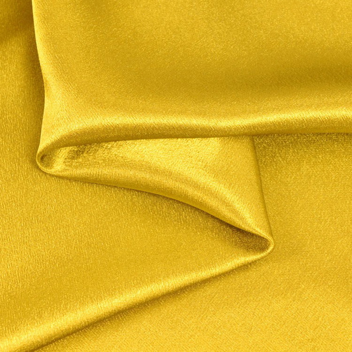 Yellow Crepe Back Satin Fabric image 1 of 1
