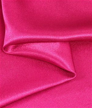 Hot Pink Silky Satin Fabric Dress Making Material Lining 150cm/60″