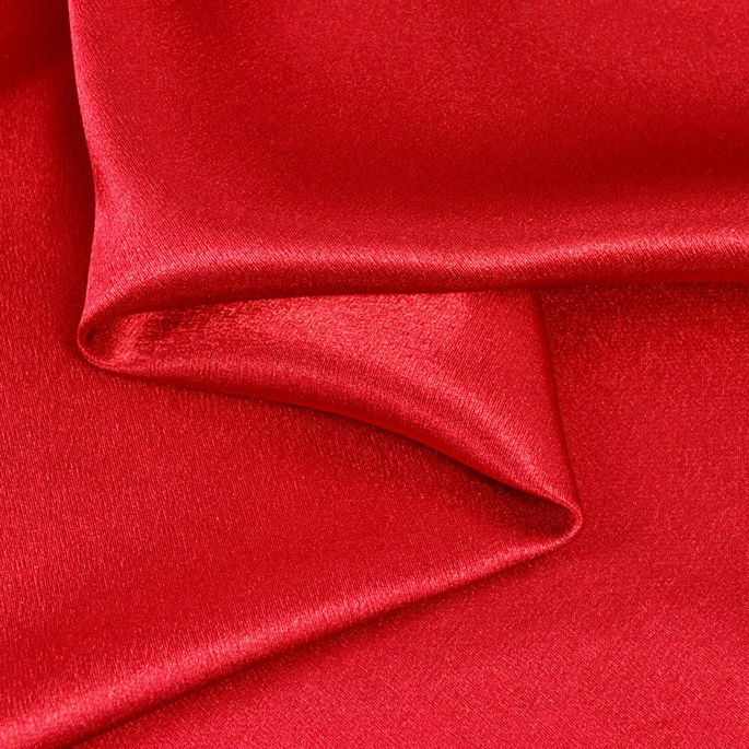 Red Crepe Back Satin Fabric image 1 of 1