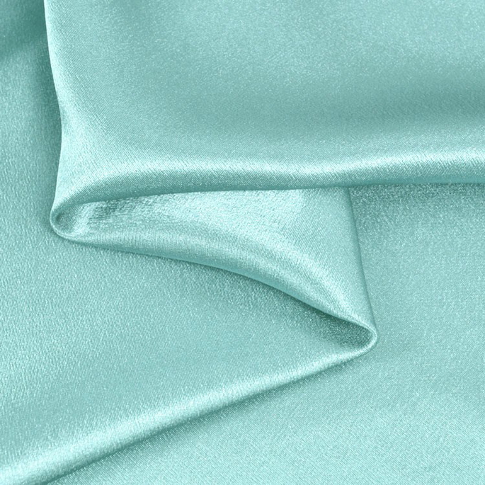 Aqua Crepe Back Satin Fabric image 1 of 1