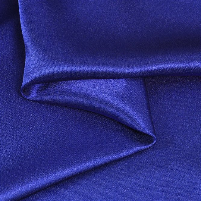 Royal Blue Crepe Back Satin Fabric