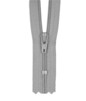 YKK 18 inch Chrome Gray #3 Closed End Zipper