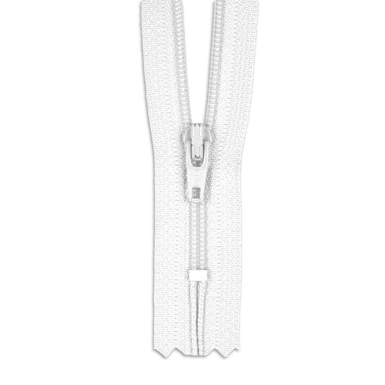 YKK 5" White #3 Closed End Zipper