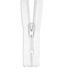 YKK 7" White #3 Closed End Zipper
