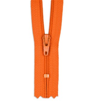 YKK 7" Flame Orange #3 Closed End Zipper