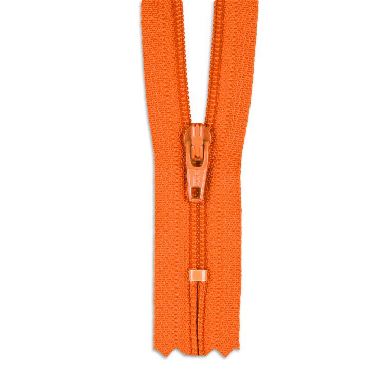 YKK 9" Flame Orange #3 Closed End Zipper