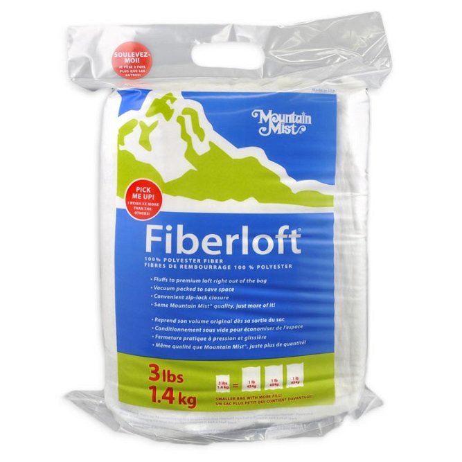 Mountain Mist Fiberloft Polyester Stuffing - 3 Pound Bag