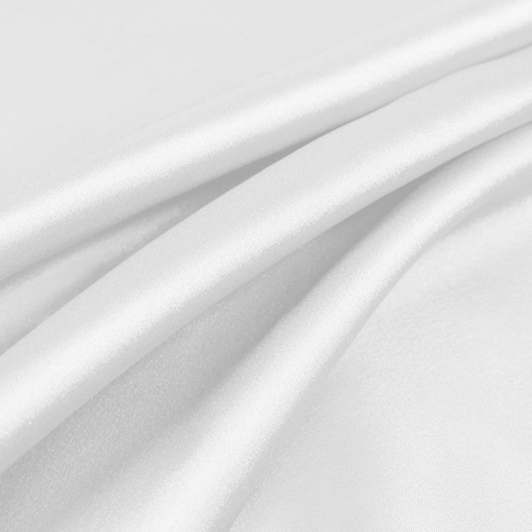 White Charmeuse Fabric