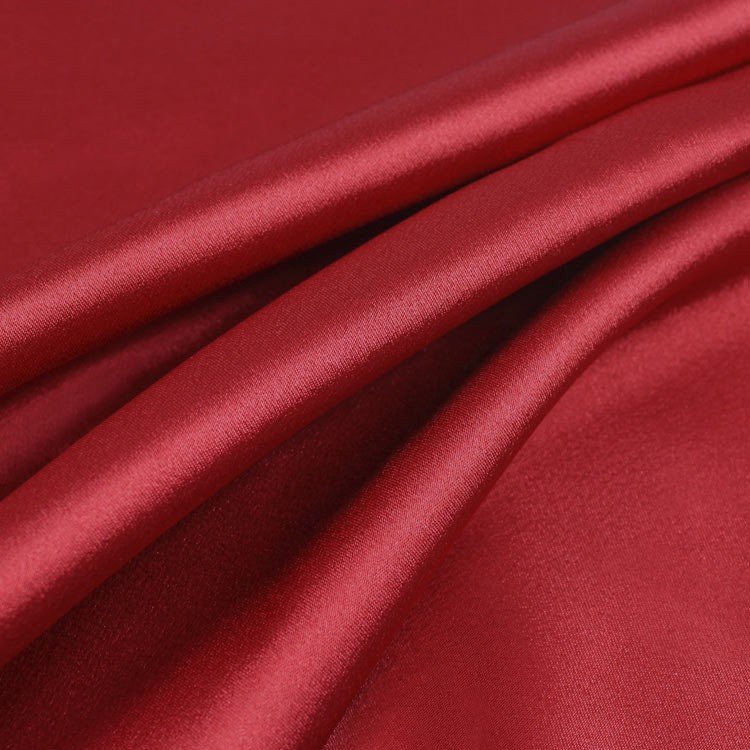 Dark Red Charmeuse Fabric