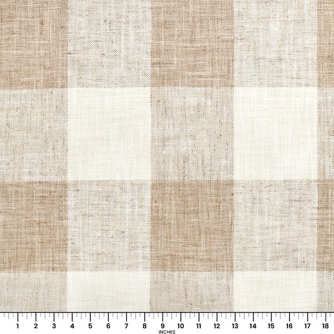 P. Kaufmann Check Please Harvest Fabric image 4 of 4