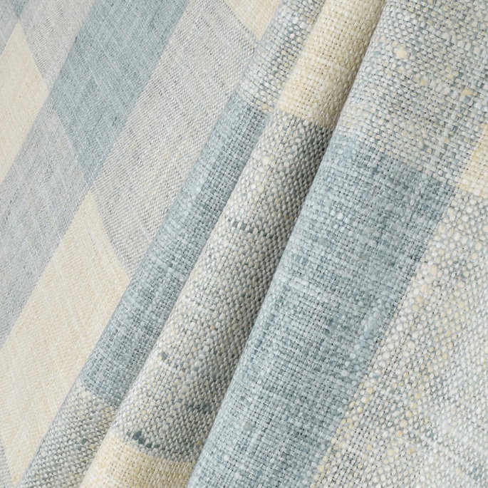 P. Kaufmann Check Please Lagoon Fabric image 3 of 4