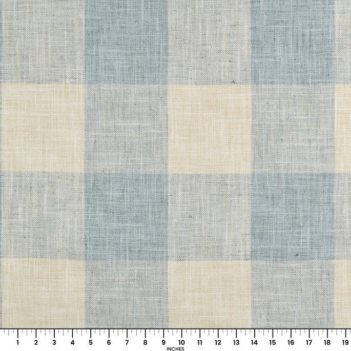 P. Kaufmann Check Please Lagoon Fabric image 4 of 4