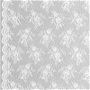 White Chantilly Stretch Lace Fabric - Image 1