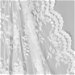 White Chantilly Stretch Lace Fabric thumbnail image 2 of 2