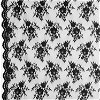 Black Chantilly Stretch Lace Fabric - Image 1
