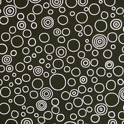 Premier Prints Circles Black Canvas Fabric