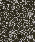 Premier Prints Circles Black Canvas Fabric