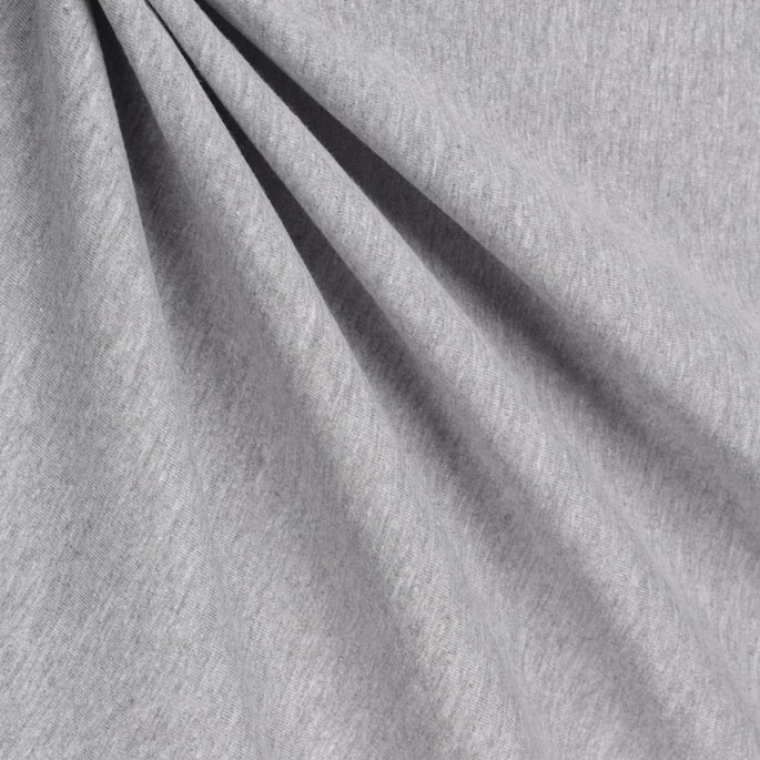 Heather Gray Cotton Jersey Fabric image 2 of 2
