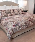 Luxury Granpalazzo Duvet Cover Set - Queen Cabernet - Queen