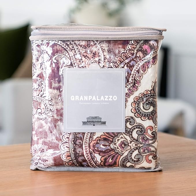 Luxury Granpalazzo Duvet Cover Set - Queen Cabernet - Queen image 5 of 5