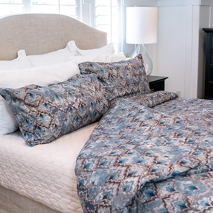 Luxury Granpalazzo Duvet Cover Set - Valeska Oceano - King image 3 of 5