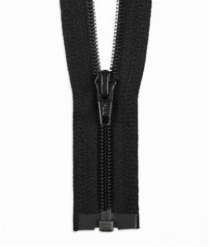 YKK 36" Black #5 Nylon Coil Open End Zipper