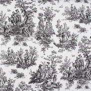 Premier Prints Colonial Black Canvas Fabric