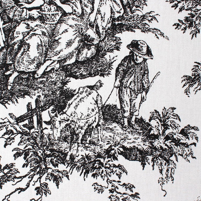 Premier Prints Colonial Black Canvas Fabric image 2 of 3
