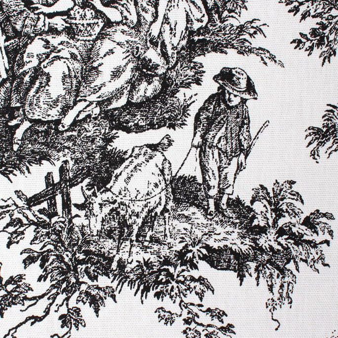 Premier Prints Colonial Black Canvas Fabric image 2 of 3