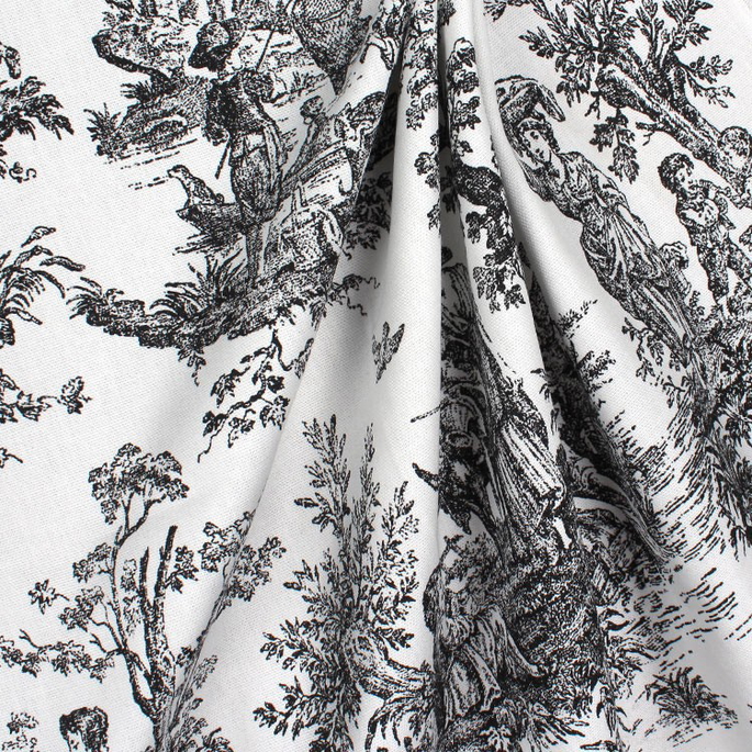 Premier Prints Colonial Black Canvas Fabric image 3 of 3