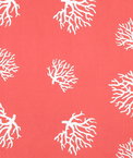 Premier Prints Coral Coral/White Canvas Fabric