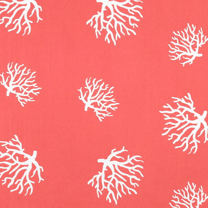 Premier Prints Coral Coral/White Canvas Fabric image 1 of 4