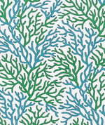 Scott Living Coral Reef Cool Green Luxe Canvas