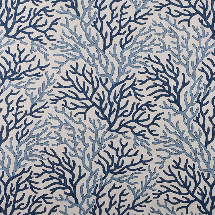 Scott Living Coral Reef Vista Luxe Linen Fabric