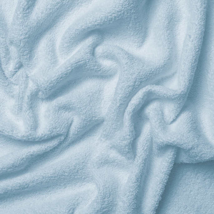 9 Oz Cotton Terry Cloth Light Blue Fabric image 2 of 2