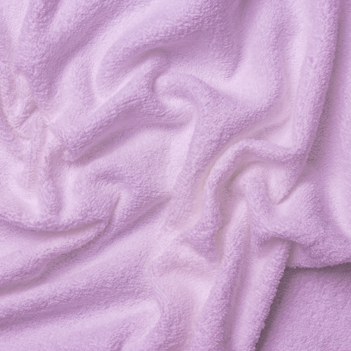 9 Oz Cotton Terry Cloth Lilac Fabric image 2 of 2