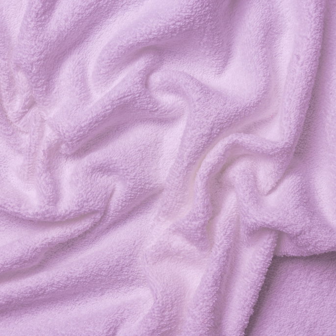 9 Oz Cotton Terry Cloth Lilac Fabric image 2 of 2