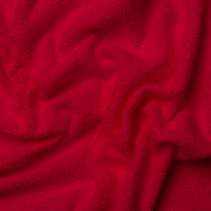 9 Oz Cotton Terry Cloth Red Fabric image 2 of 2