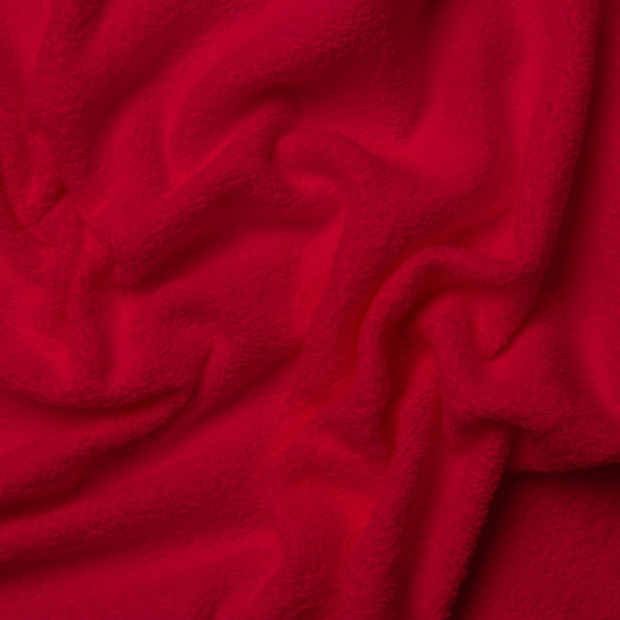 9 Oz Cotton Terry Cloth Red Fabric image 2 of 2