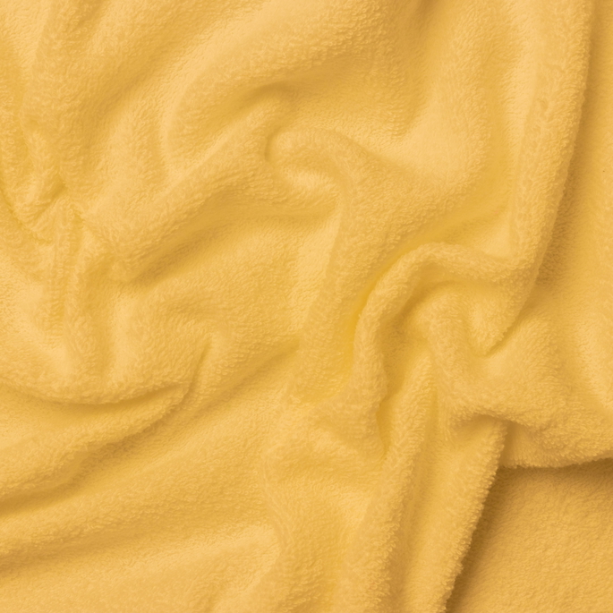 9 Oz Cotton Terry Cloth Yellow Fabric image 2 of 2