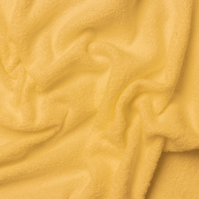 9 Oz Cotton Terry Cloth Yellow Fabric image 2 of 2