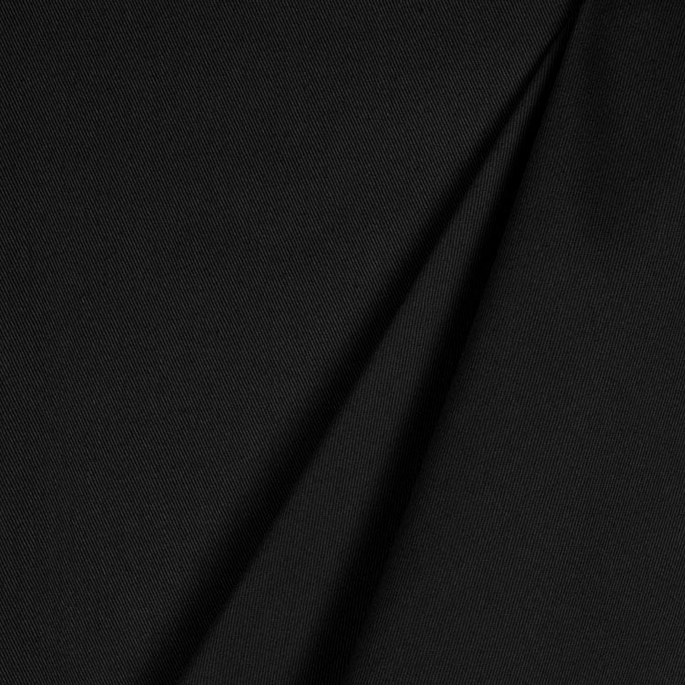 Black Cotton Twill Fabric image 2 of 2