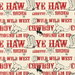 Premier Prints Cowboy Red Black Macon Fabric