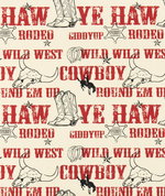 Premier Prints Cowboy Red Black Macon