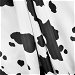 White/Black Cow Charmeuse Fabric thumbnail image 2 of 2