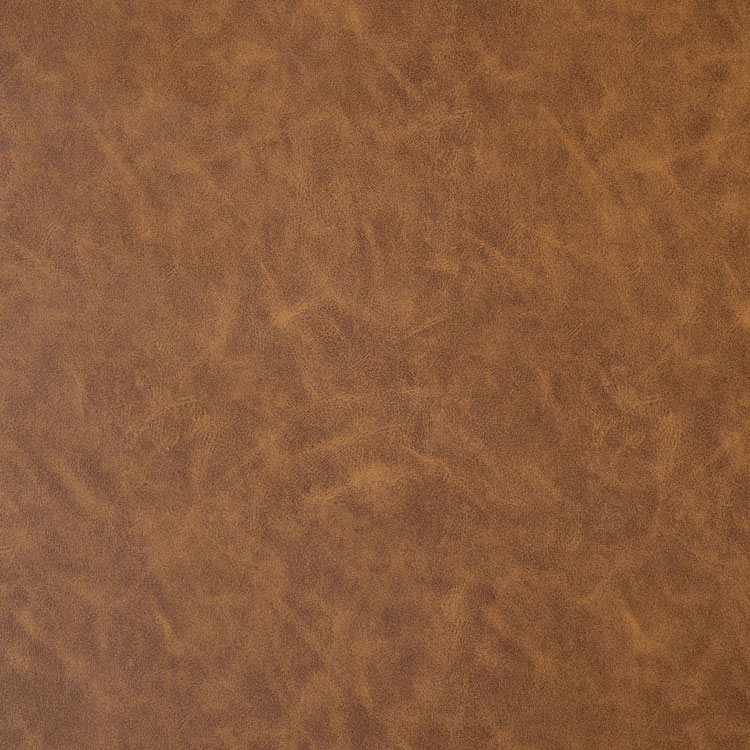 Mitchell Crazy Horse Saddle Brown Faux Leather Fabric