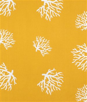 Premier Prints Outdoor Coral Coral/Yellow Fabric