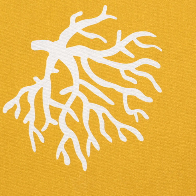 Premier Prints Outdoor Coral Coral/Yellow Fabric image 2 of 5